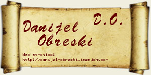 Danijel Obreški vizit kartica